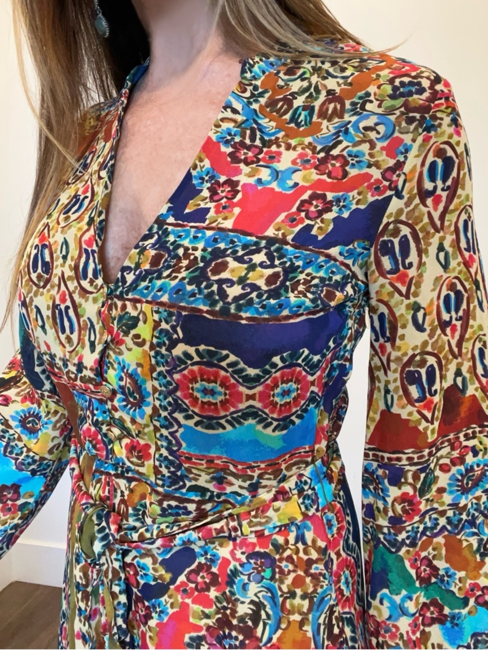 ZARA Mixed Print Mini Dress